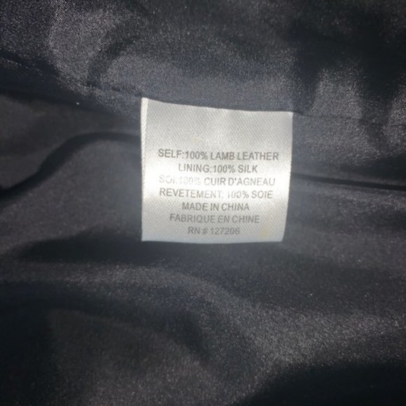 Black Leather Blazer Coat - Picture 4 of 10